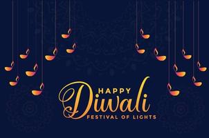 diwali festival achtergrond vectorillustratie vector