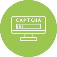 captcha lijn multi cirkel icoon vector