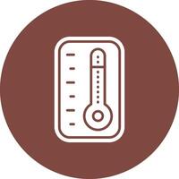 thermometer glyph multi cirkel icoon vector
