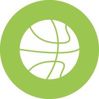 basketbal glyph multi cirkel icoon vector