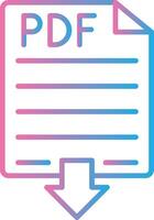 pdf lijn helling icoon ontwerp vector