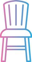 dining stoel lijn helling icoon ontwerp vector