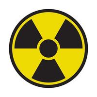 straling symbool. radioactiviteit alarm teken. vector