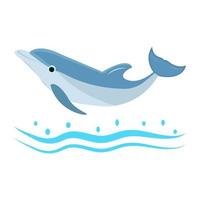 dolfijnzwemconcepten vector
