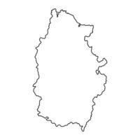 kaart van de provincie van een lugo, administratief divisie van Spanje. illustratie. vector