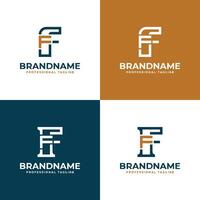 elegant brieven ff monogram logo, geschikt voor bedrijf met ff initialen vector