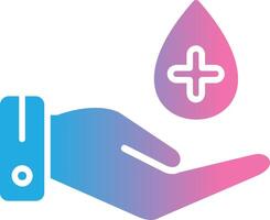 hand- hygiëne glyph helling icoon ontwerp vector