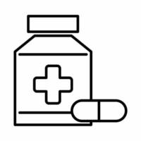 vitamine pictogram line.eps vector