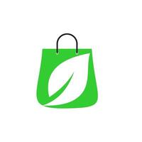 zak boodschappen doen logo ontwerp sjabloon illustratie vector