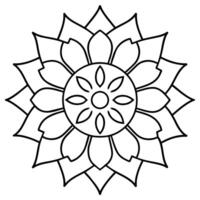 geest ontspannende kleur bladzijde mandala voor volwassenen kleur bladzijde mandala voor volwassenen kleur mandala vector