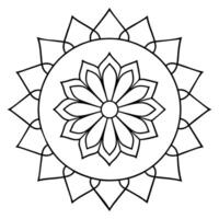 geest ontspannende kleur bladzijde mandala voor volwassenen kleur bladzijde mandala voor volwassenen kleur mandala vector