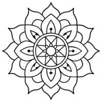 geest ontspannende kleur bladzijde mandala voor volwassenen kleur bladzijde mandala voor volwassenen kleur mandala vector