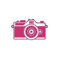 camera pictogrammen set, blauw en roze versie, geïsoleerd Aan wit achtergrond. vector