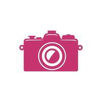 camera pictogrammen set, blauw en roze versie, geïsoleerd Aan wit achtergrond. vector