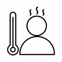 thermometer pictogram line.eps vector