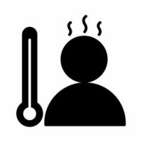 thermometer pictogram black.eps vector