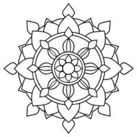 geest ontspannende kleur bladzijde mandala voor volwassenen kleur bladzijde mandala voor volwassenen kleur mandala vector