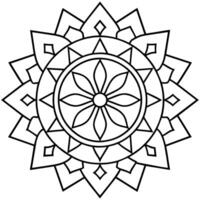 geest ontspannende kleur bladzijde mandala voor volwassenen kleur bladzijde mandala voor volwassenen kleur mandala vector