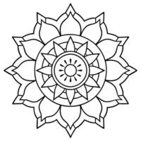 geest ontspannende kleur bladzijde mandala voor volwassenen kleur bladzijde mandala voor volwassenen kleur mandala vector