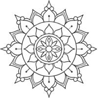 geest ontspannende kleur bladzijde mandala voor volwassenen kleur bladzijde mandala voor volwassenen kleur mandala vector