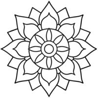 geest ontspannende kleur bladzijde mandala voor volwassenen kleur bladzijde mandala voor volwassenen kleur mandala vector