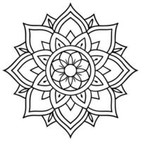 geest ontspannende kleur bladzijde mandala voor volwassenen kleur bladzijde mandala voor volwassenen kleur mandala vector