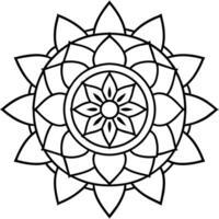 geest ontspannende kleur bladzijde mandala voor volwassenen kleur bladzijde mandala voor volwassenen kleur mandala vector