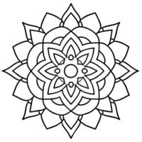 geest ontspannende kleur bladzijde mandala voor volwassenen kleur bladzijde mandala voor volwassenen kleur mandala vector