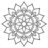 geest ontspannende kleur bladzijde mandala voor volwassenen kleur bladzijde mandala voor volwassenen kleur mandala vector