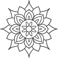 geest ontspannende kleur bladzijde mandala voor volwassenen kleur bladzijde mandala voor volwassenen kleur mandala vector