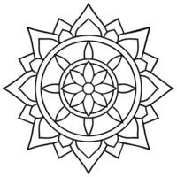 geest ontspannende kleur bladzijde mandala voor volwassenen kleur bladzijde mandala voor volwassenen kleur mandala vector