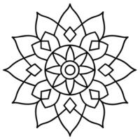 geest ontspannende kleur bladzijde mandala voor volwassenen kleur bladzijde mandala voor volwassenen kleur mandala vector