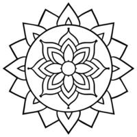 geest ontspannende kleur bladzijde mandala voor volwassenen kleur bladzijde mandala voor volwassenen kleur mandala vector