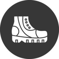 schoenen glyph omgekeerd icoon vector