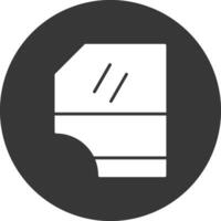 auto deur glyph omgekeerd icoon vector