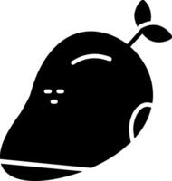 mango glyph twee kleur icoon vector