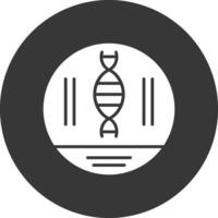 dna strand glyph omgekeerd icoon vector