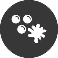 paintballen glyph omgekeerd icoon vector