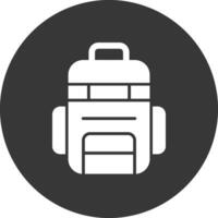 tas glyph omgekeerd pictogram vector