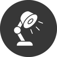 lamp glyph omgekeerd pictogram vector