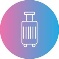 bagage lijn helling cirkel icoon vector
