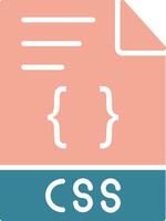 css glyph twee kleur icoon vector