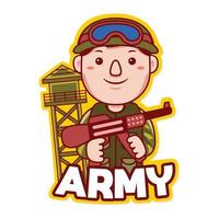 leger beroep logo vector