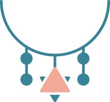 ketting glyph twee kleuren icoon vector