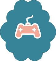 gaming glyph twee kleur icoon vector