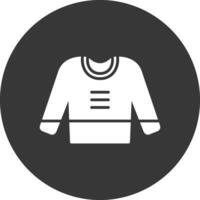 jumper glyph omgekeerd icoon vector