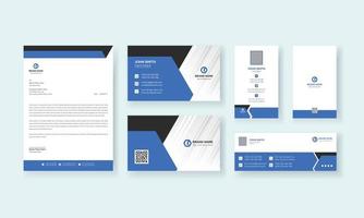 zakelijke identiteit briefpapier set voor minimale branding identiteit template.editable visitekaartje, briefpapier, merkidentiteit afdrukontwerp vector