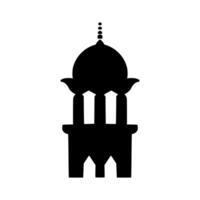 illustratie van een moskee toren vector