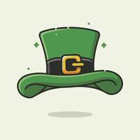 een groen hoed met de brief g Aan het vector