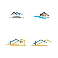 huis logo vector pictogram illustratie ontwerpsjabloon